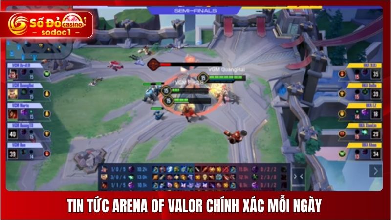 Tin tức Arena of Valor chính xác mỗi ngày